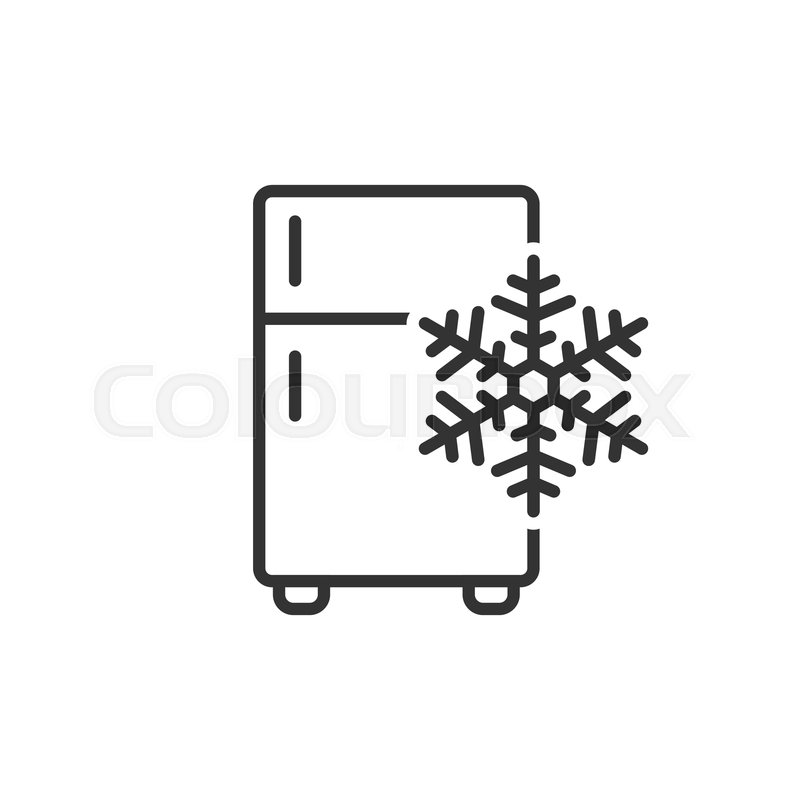 800x800 Fridge Refrigerator Icon In Flat Stock Vector Colourbox
