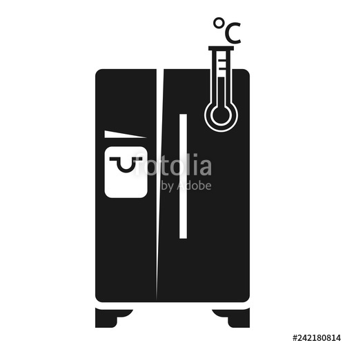 500x500 Wide Fridge Icon Simple Illustration Of Wide Fridge Vector Icon