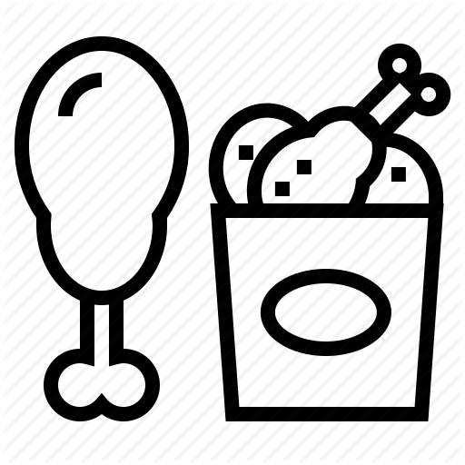 512x512 Bucket, Chicken, Fast Food, Fattening, Fried Chicken Icon