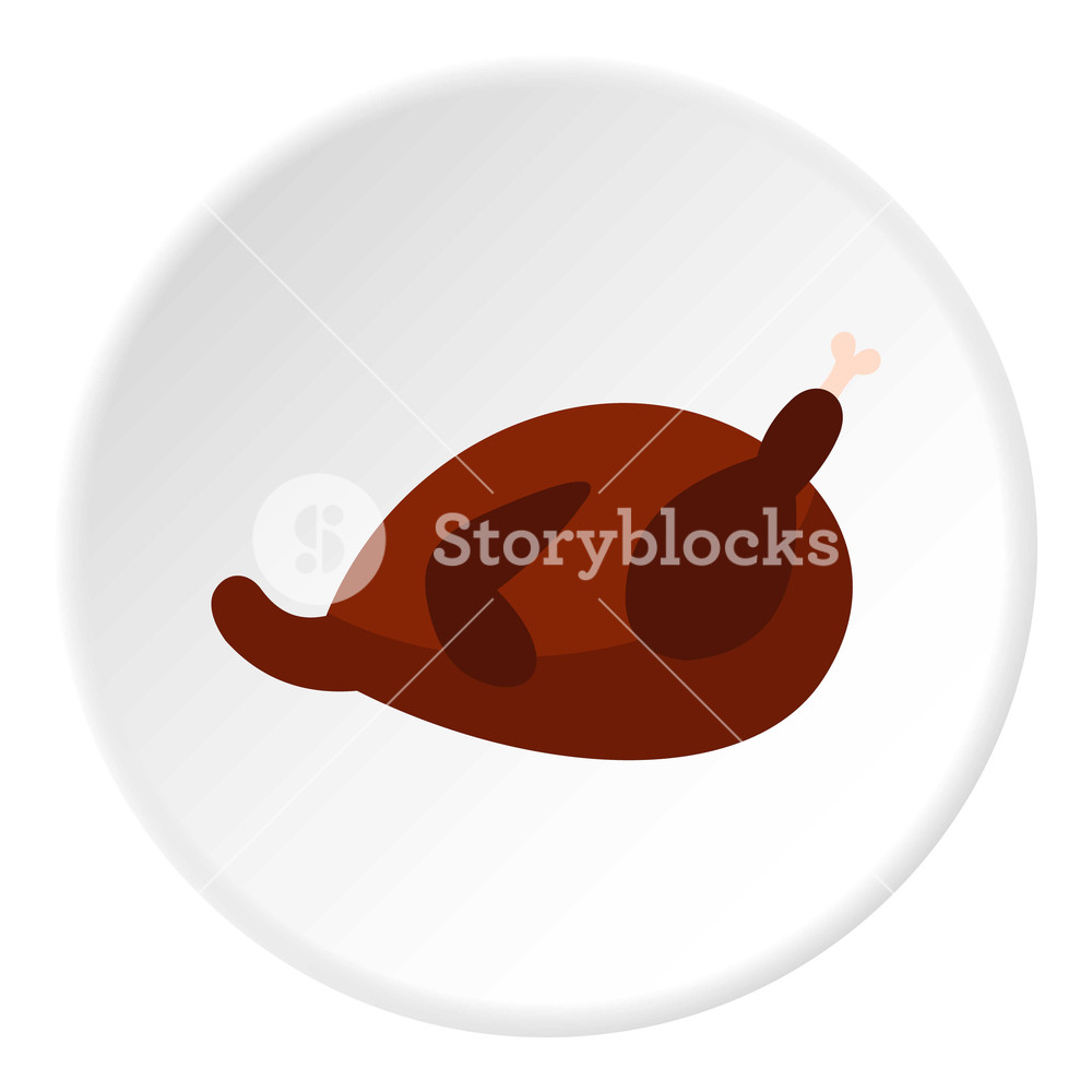 1000x1000 Fried Chicken Icon Flat Illustration Of Fried Chicken Vector Icon