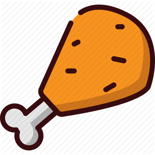 512x512 Chicken, Fast Food, Fried Chicken, Junk Food, Restaurant, Thigh Icon