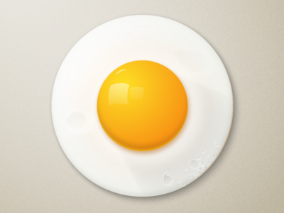 400x300 Fried Egg Icon Great Food Images On Dribbble Icon Design, Eggs