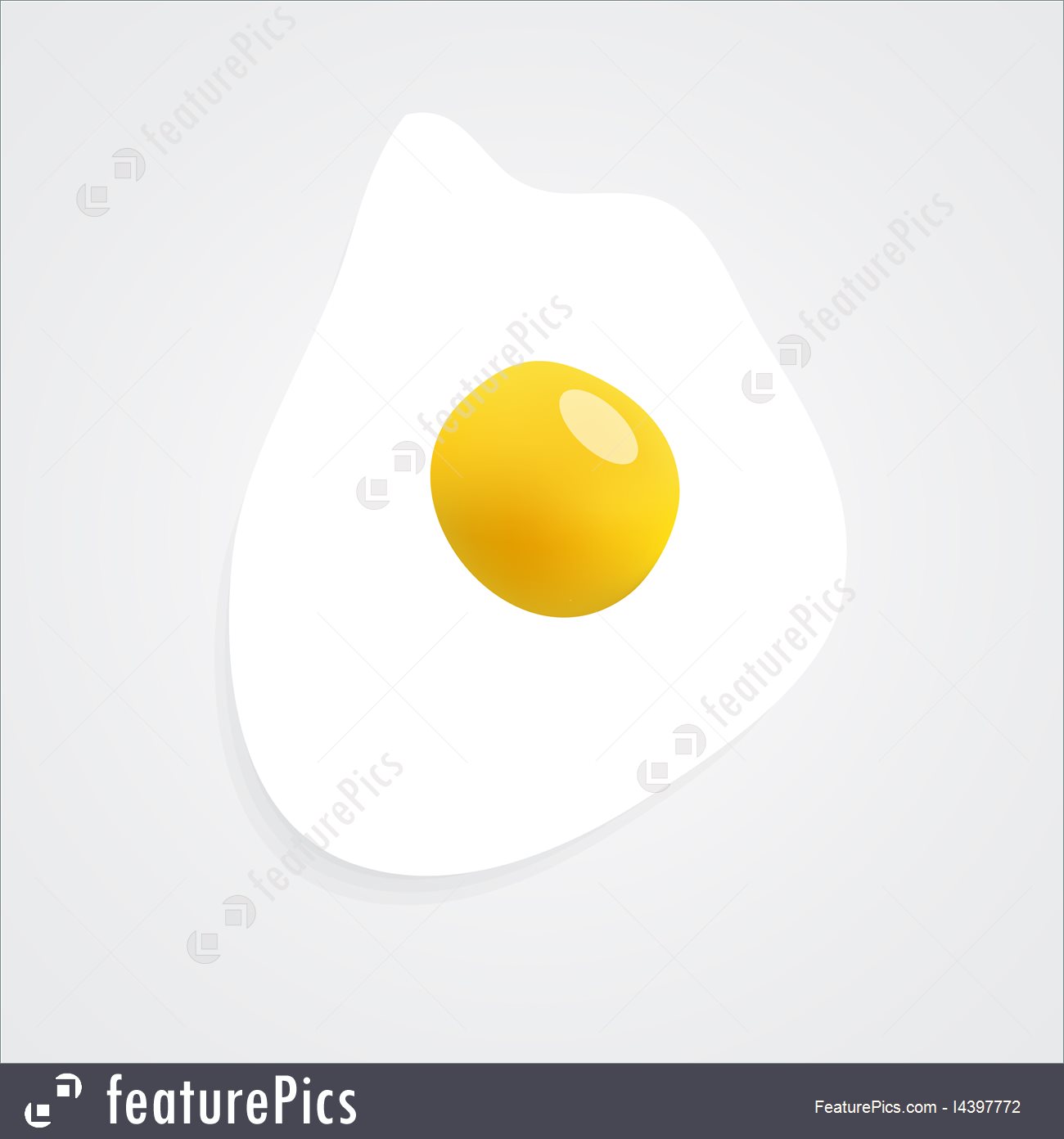 1300x1392 Fried Egg Icon Image Contains A Gradient Mesh