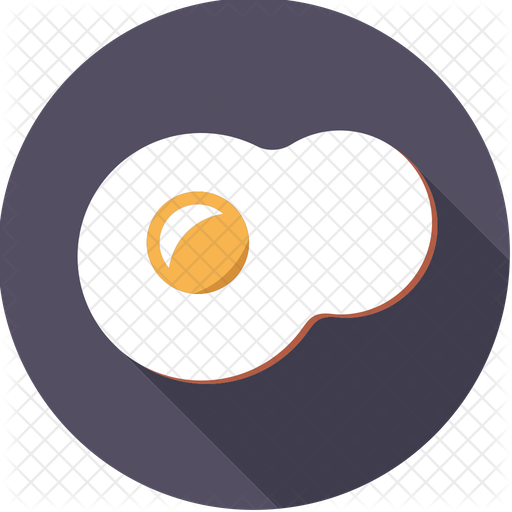 512x512 Fried Egg Icon Of Flat Style