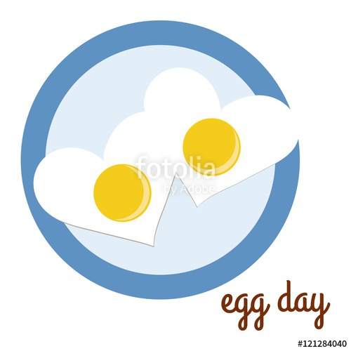 500x500 Fried Egg Icon Fried Heart Shaped Egg In A Plate World Egg Day