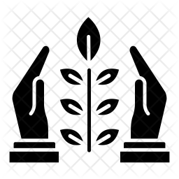 256x256 Eco Friendly Icon Of Glyph Style