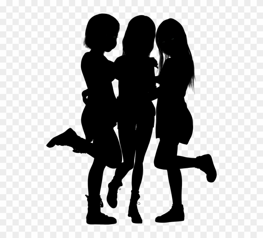 Silhouette, Girl, Girlfriends, Young, Teenager, Female 840x760 Silhouette, Girl, Girlfriends, Young, Teenager, Female