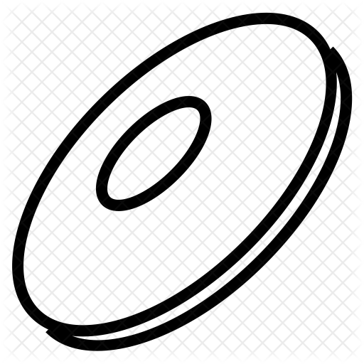 512x512 Frisbee Icon Of Line Style