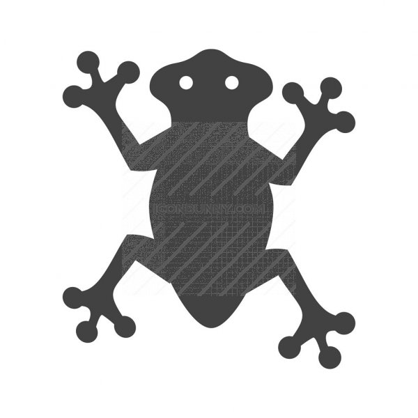 600x600 Frog Glyph Icon