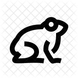 256x256 Frog Icon Of Line Style