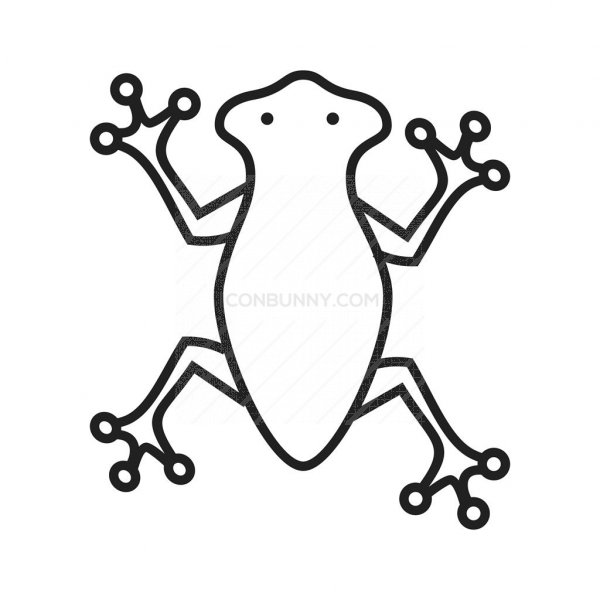 600x600 Frog Line Icon