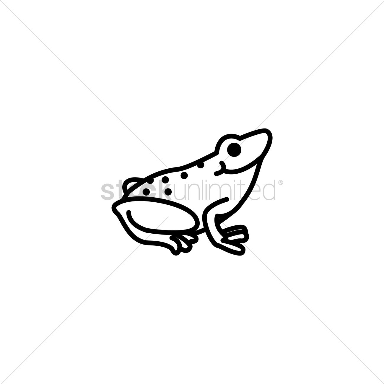 1300x1300 Frog Icon Vector Image