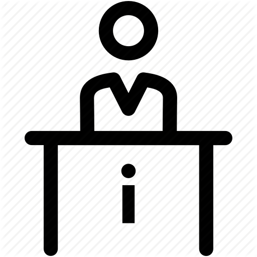 512x512 Front Desk, Help Desk, Hotel Reception, Reception, Receptionist Icon
