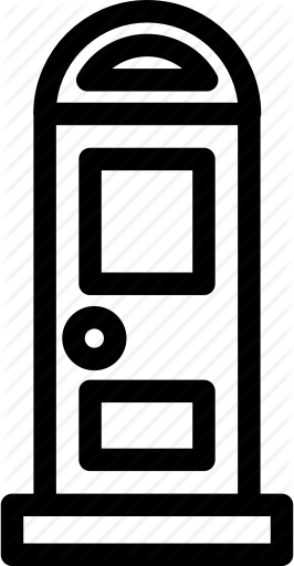 266x512 Door, Enter, Entrance, Entry, Front, Home Icon
