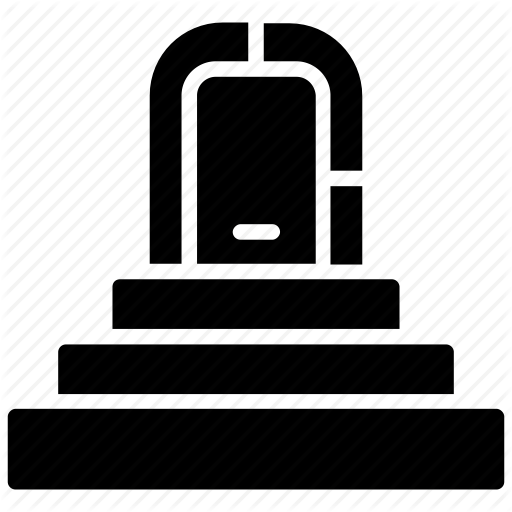 512x512 Door Front, Entrance Door, Exit Door, Interior, Stairs Icon