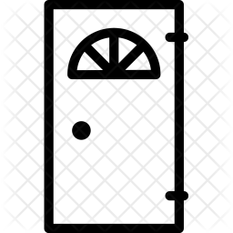 256x256 Front, Door, Entry, Home, Gate, Pass, Enterance Icon Of Line Style