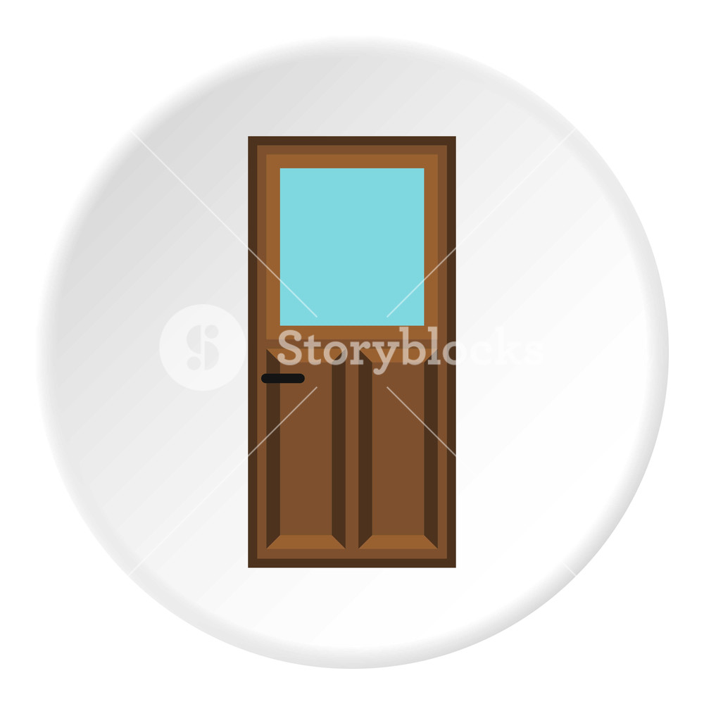 1000x1000 Front Door Icon Flat Illustration Of Front Door Vector Icon