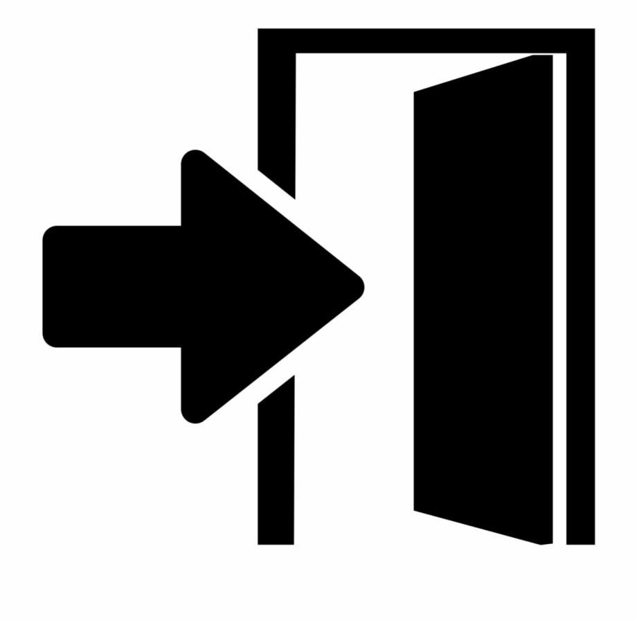 920x899 Open Door Icon Png White Png Download