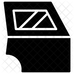 256x256 Car Door Icon Of Glyph Style