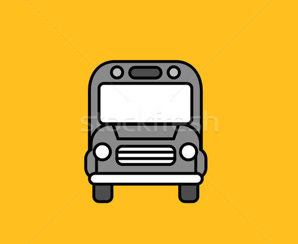 600x493 Bus Front Icon Design Flat Isolated Vector Illustration Robuart