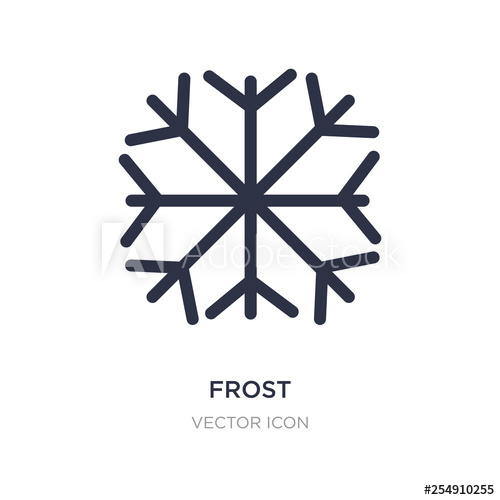 500x500 Frost Icon On White Background Simple Element Illustration