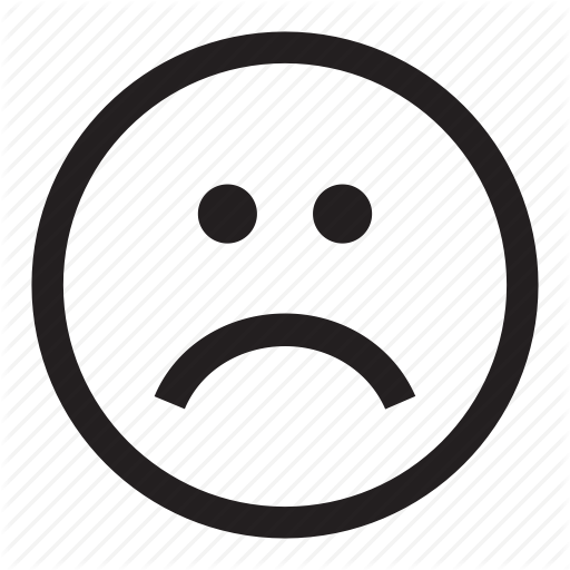 512x512 Dislike, Emoticon, Frown, Sad, Upset Icon