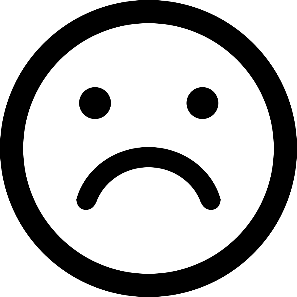 Frowny Face Icon at Vectorified.com | Collection of Frowny Face Icon ...