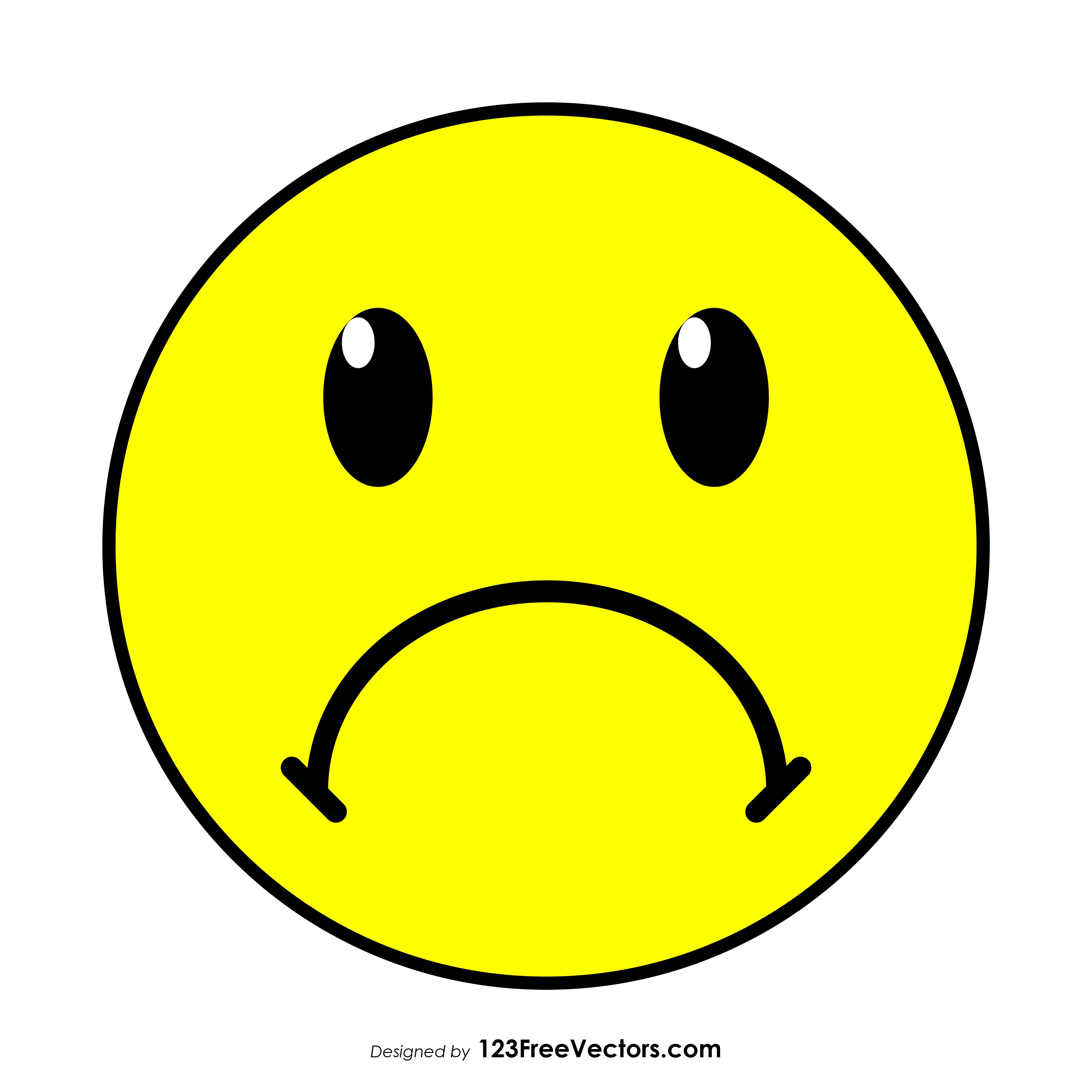 3333x3333 Frowning Face Emoji Clipart