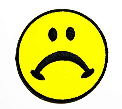 425x380 Hho Sad Frowny Face Emoticon Emoji Cartoon Patch