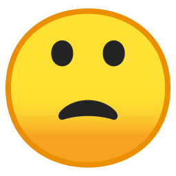 256x256 Slightly Frowning Face Icon Noto Emoji Smileys Iconset Google