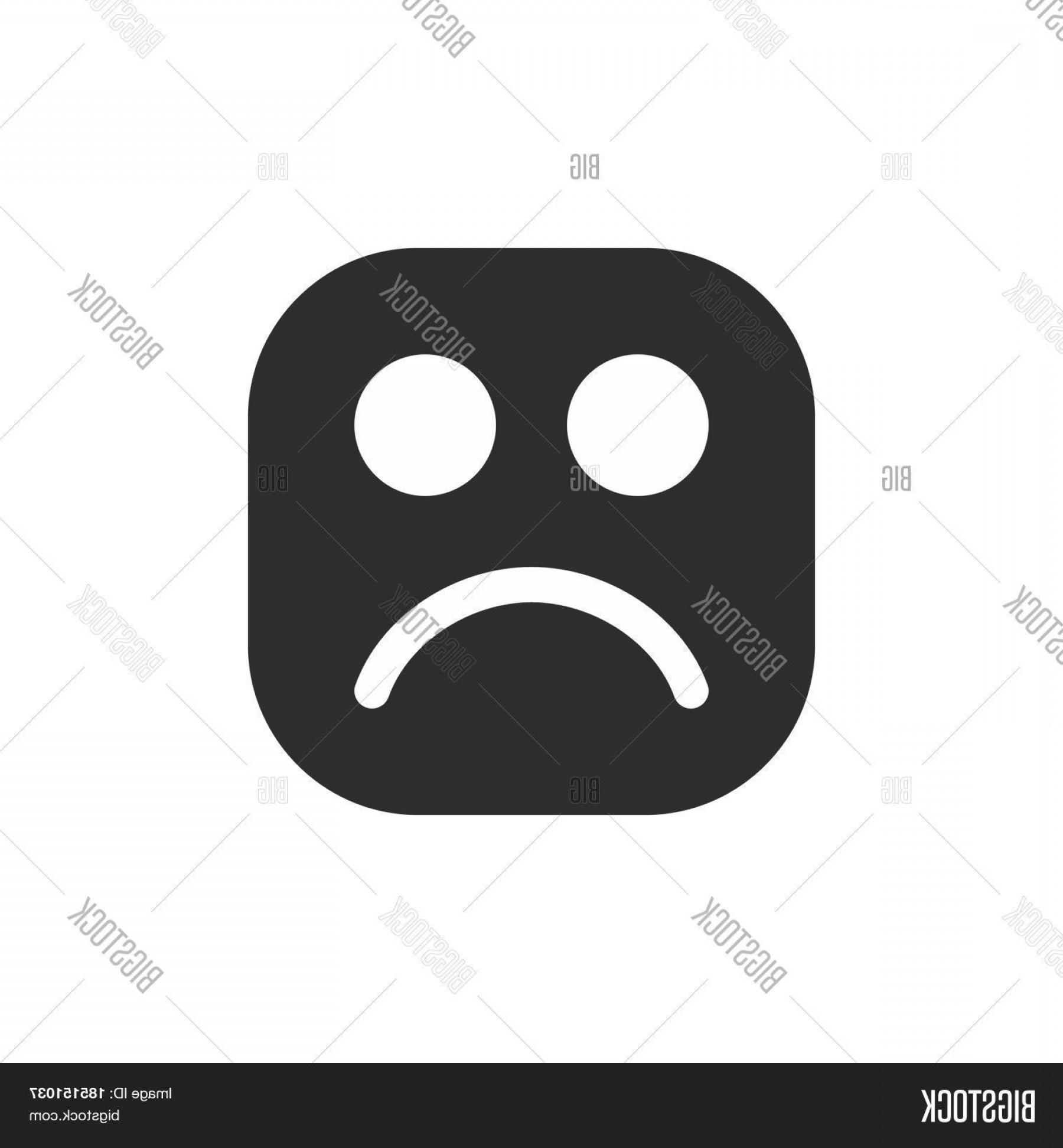 1800x1944 Stock Vector Frowning Sad Face Emoji Glyph Icon Vector Emoticon
