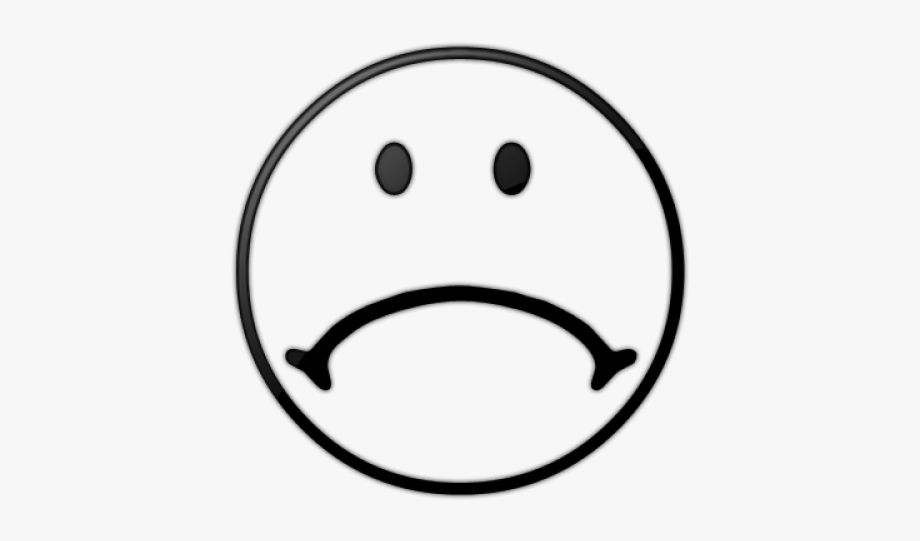 920x541 Black And White Sad Face