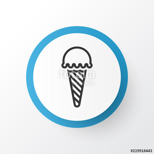 500x500 Ice Cream Icon Symbol Premium Quality Isolated Frozen Food