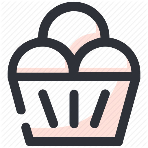 512x512 Dessert, Frozen Dessert, Ice Cream, Ice Cream Cup, Sweet Food Icon