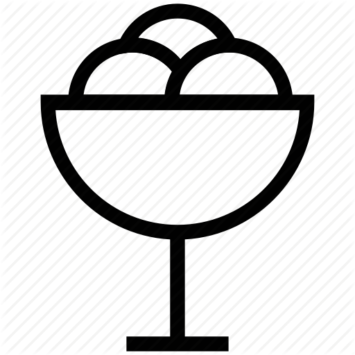 512x512 Dessert, Frozen Yogurt, Ice Cream, Ice Cream Ball, Sweet Icon