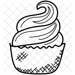 256x256 Frozen Yogurt Icon Of Doodle Style