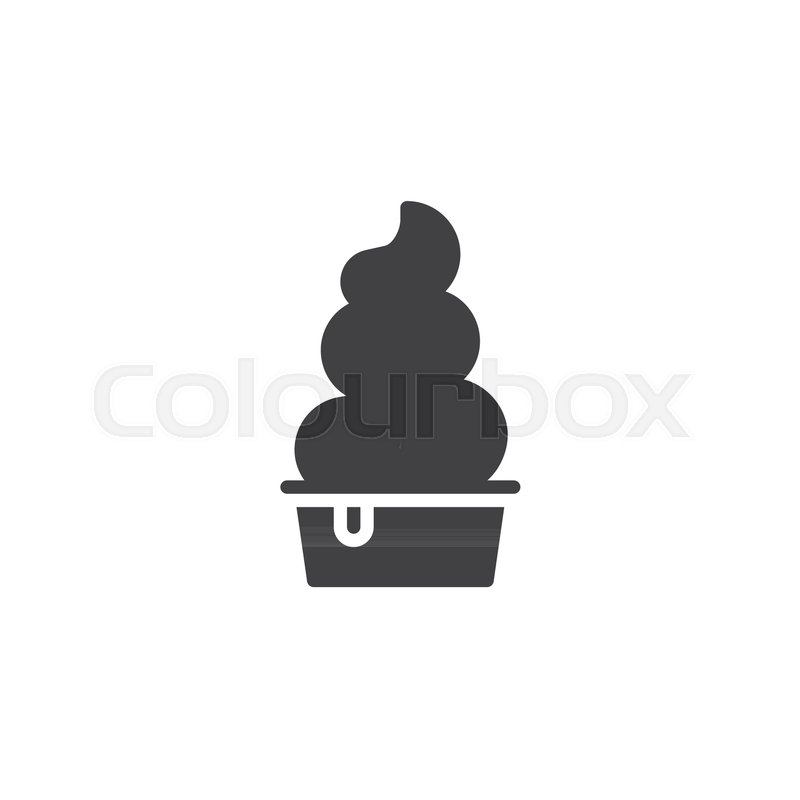 800x800 Frozen Yogurt Icon Vector, Filled Flat Stock Vector Colourbox