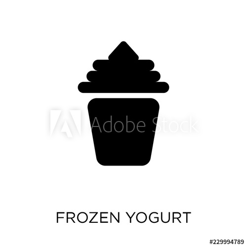 500x500 Frozen Yogurt Icon Frozen Yogurt Symbol Design From Restaurant