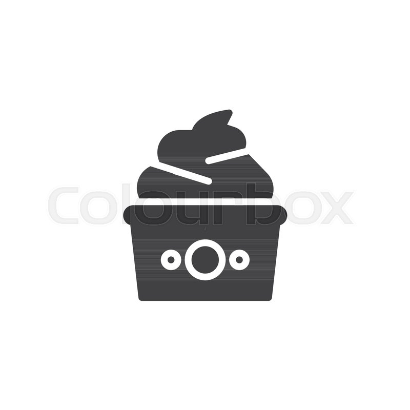 800x800 Frozen Yogurt Vector Icon Filled Flat Stock Vector Colourbox