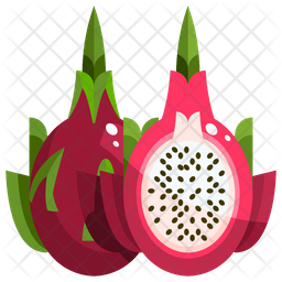 256x256 Dragon Fruit Icon Of Flat Style