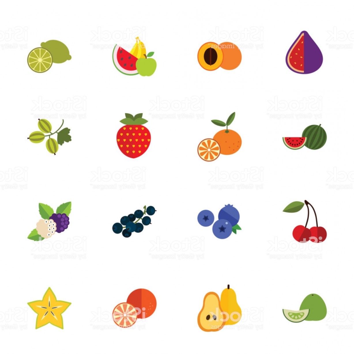 1228x1228 Fruit Icon Set Berry Juice Vegetarian Food Gm Soidergi