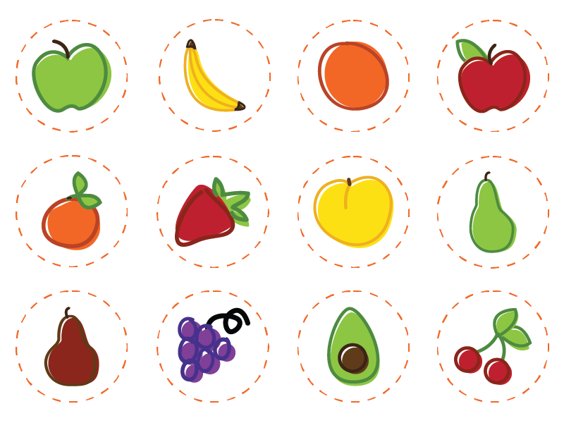 800x600 Fruit Icons