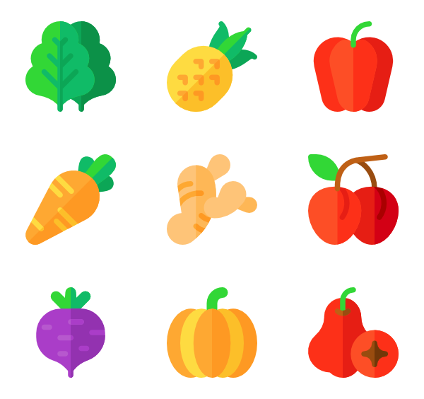 600x564 Orange Fruit Icons