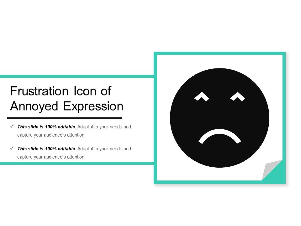 960x720 Frustration Icon Of Annoyed Expression Presentation Graphics