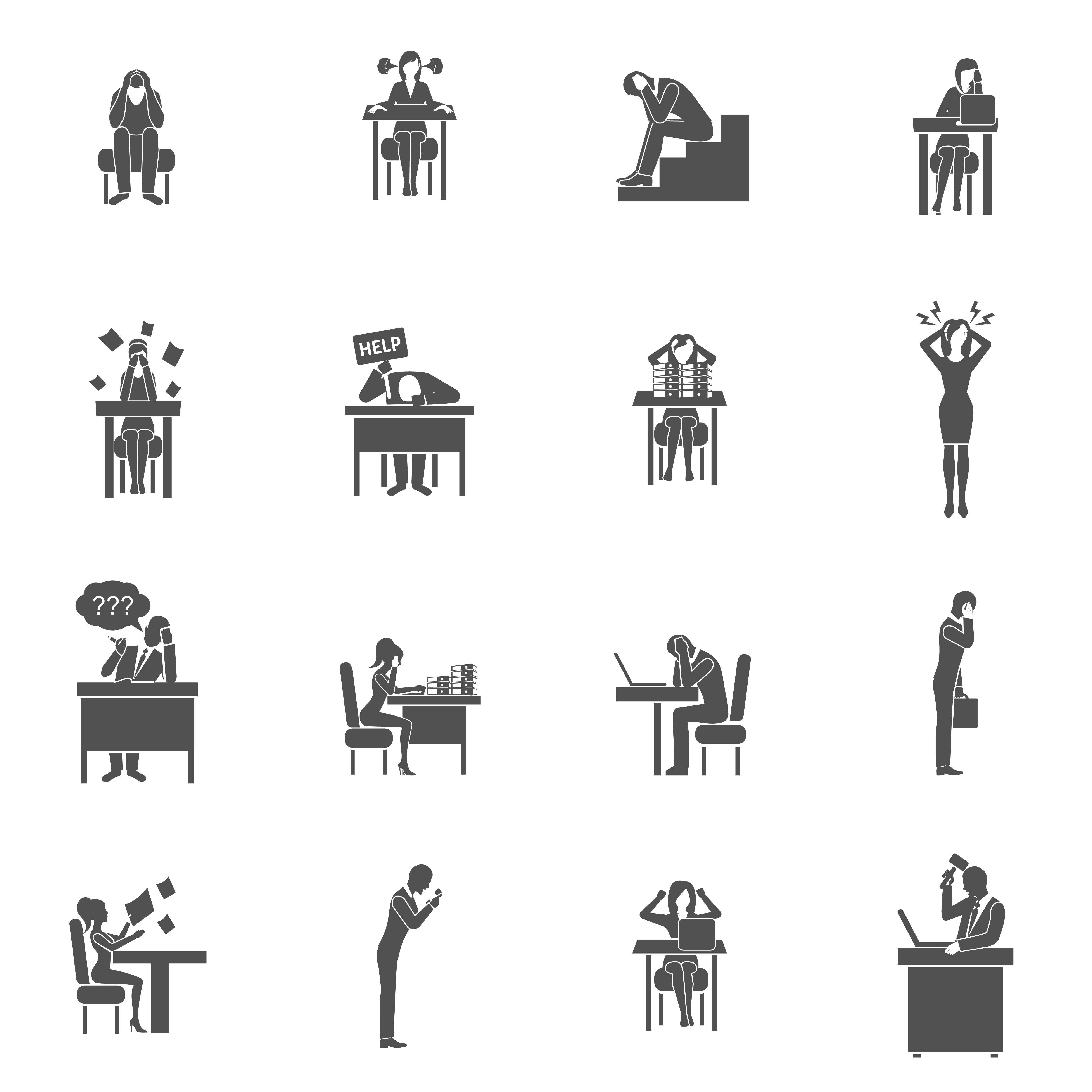 5000x5000 Frustration Icons Set