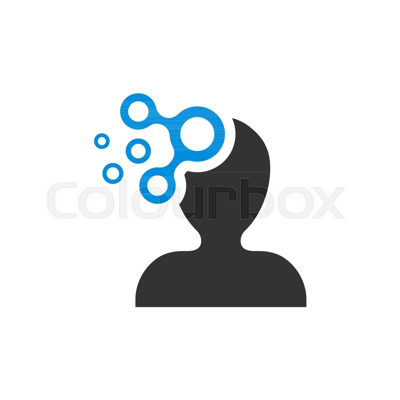 800x800 Mind People Icon In Flat Style Human Stock Vector Colourbox