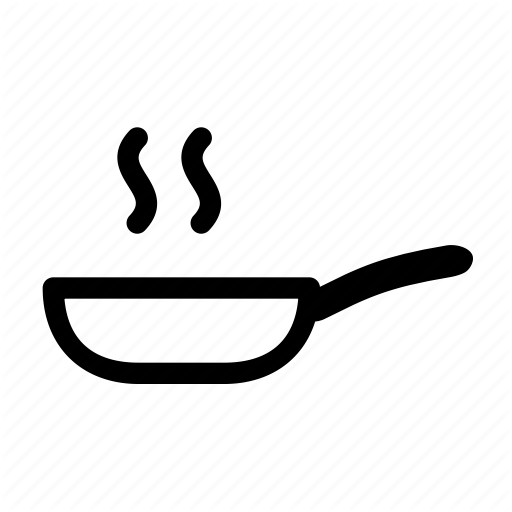 512x512 Cook, Cooking, Egg Fried, Frying, Pan, Pot, Smoke Icon