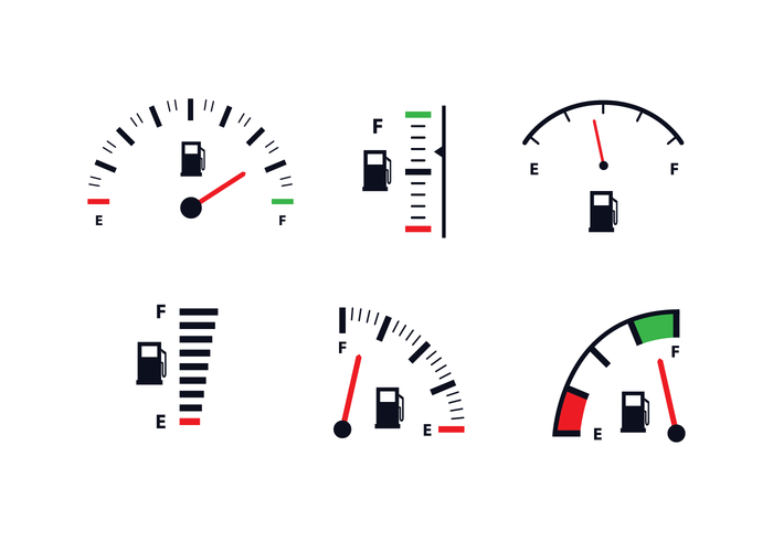 700x490 Fuel Gauge Icon Vector