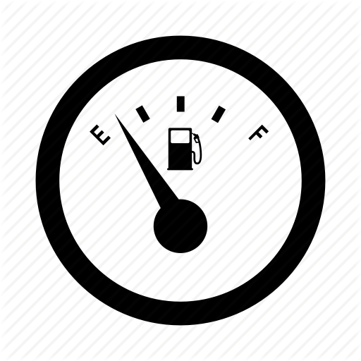 512x512 Fuel Gauge, Fuel Gauge Empty, Gasoline, Gauge, Speedometer, Tanker