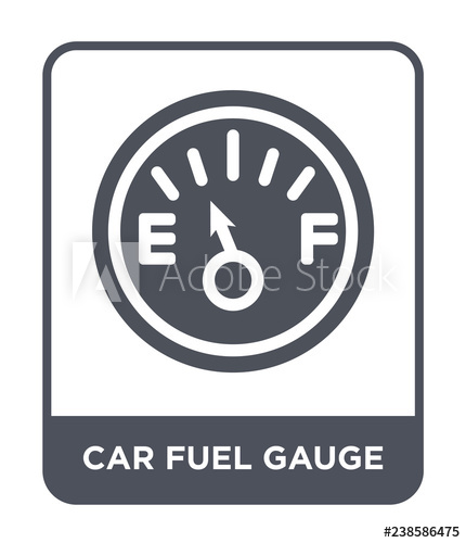 430x500 Car Fuel Gauge Icon Vector